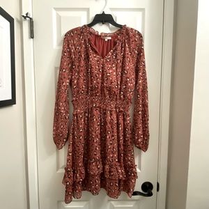 Skies Are Blue Leopard Print Mini Dress Size Small